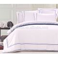 Five star 250TC strip coton blanc hôtel literie ensembles